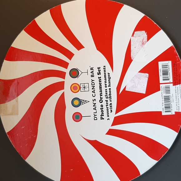 Dylan's Candy Bar Photo Ornament Set of 3 glass Ornaments-unopened Christmas - Picture 5 of 6